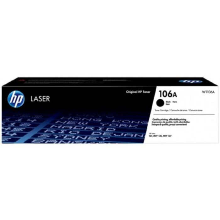 Лазерний картридж HP 106A Black (W1106A)