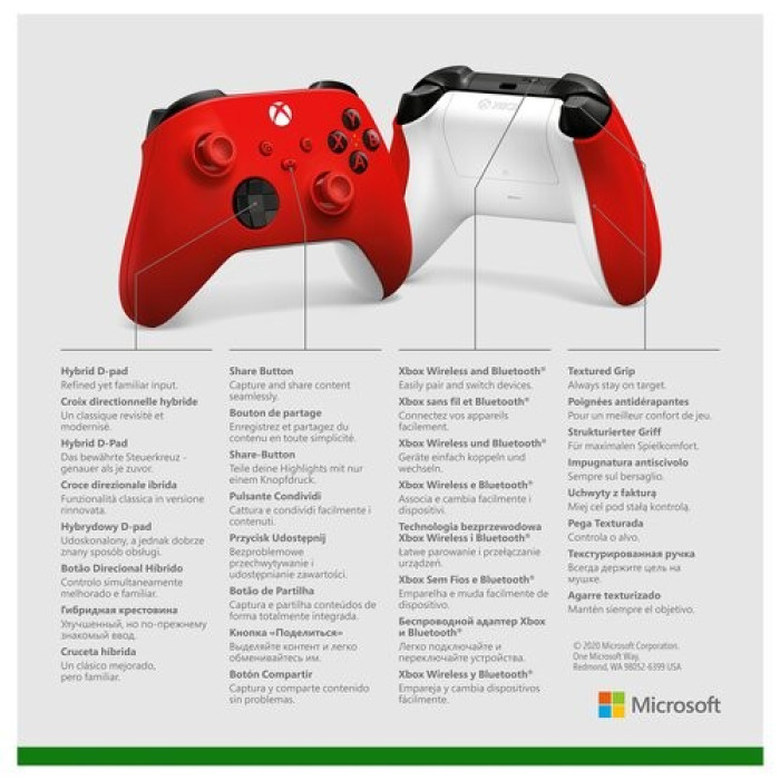 Геймпад Microsoft Xbox Series X-S Pulse Red (QAU-00012)