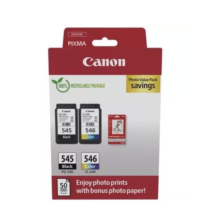 Струменевий картридж Canon PG-545/CL-546 (8287B005) + фотопапір