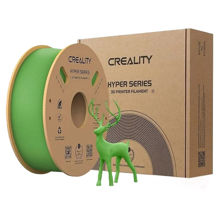 Філамент для 3D принтера Creality Hyper PLA 1кг 1.75мм Green (3301010380)