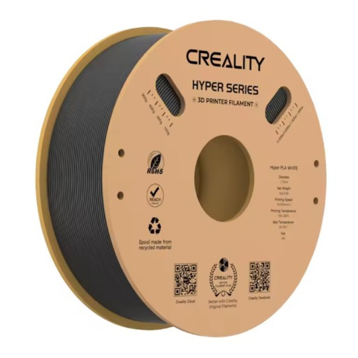 Філамент для 3D принтера Creality Hyper PLA 1кг 1.75мм Black (3301010343)