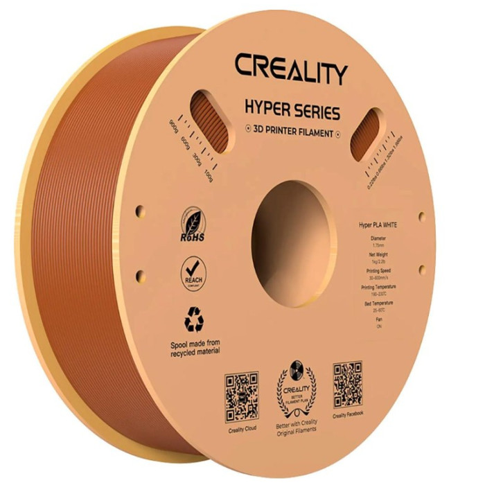 Філамент для 3D принтера Creality Hyper PLA 1кг 1.75мм Brown (3301010382)