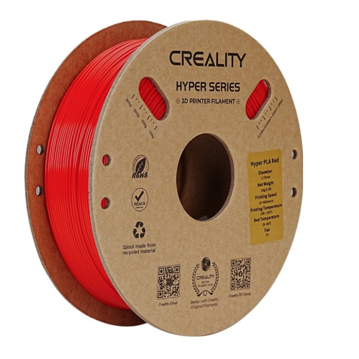 Філамент для 3D принтера Creality Hyper PLA 1кг 1.75мм Red