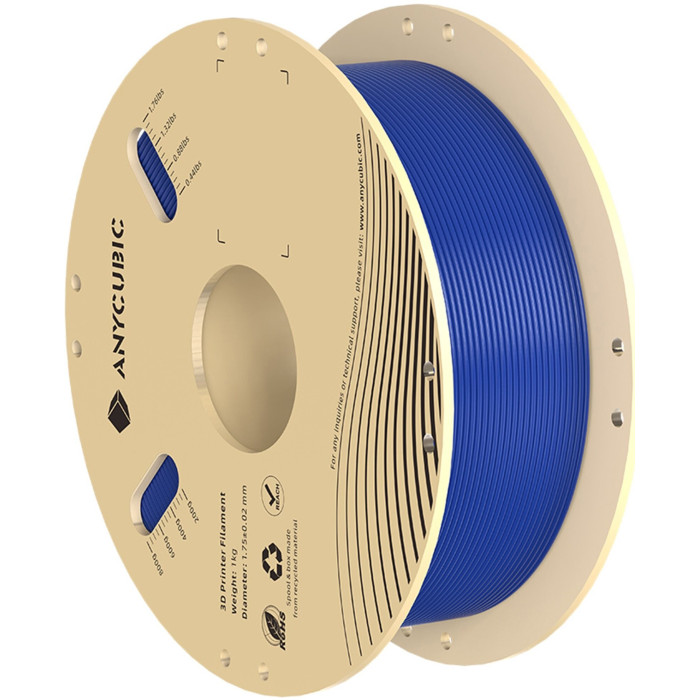 Філамент для 3D принтера Anycubic  PLA 1кг 1.75мм Blue (IPHPLDB-106)