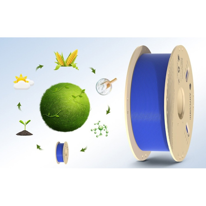 Філамент для 3D принтера Anycubic  PLA 1кг 1.75мм Blue (IPHPLDB-106)