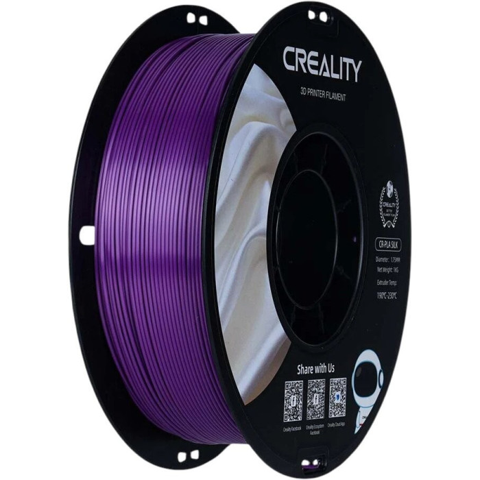 Філамент для 3D принтера Creality CR-PLA Silk 1кг 1.75мм Purple (3301120005)