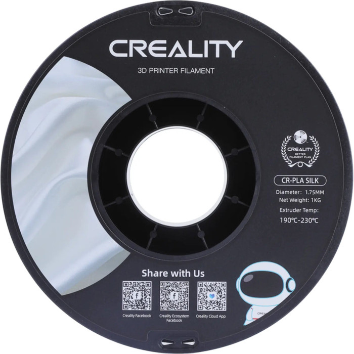 Філамент для 3D принтера Creality CR-PLA Silk 1кг 1.75мм Purple (3301120005)