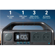 Зарядна станція Anker 535 PowerHouse 512 Wh | 500W EU (A1750311)