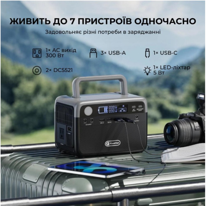 Зарядна станція FlashFish BP030B 230Wh/300W