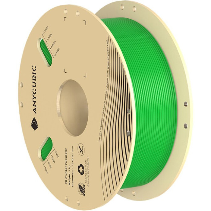 Філамент для 3D принтера Anycubic PLA 1кг 1.75мм Green (IPHPLCG-106)