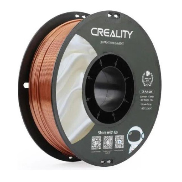 Філамент для 3D принтера Creality CR-PLA Silk 1кг 1.75мм Red Copper (3301120002)