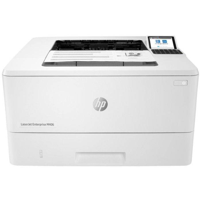 Принтер HP LaserJet Enterprise M406dn (3PZ15A) LAN/Duplex/А4