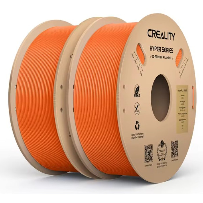 Набір філаменту для 3D принтера  Creality Hyper PLA 1кг 1.75мм Orange 2 шт
