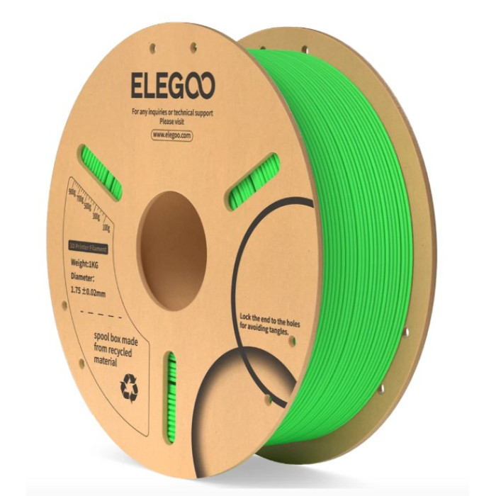 Філамент для 3D принтера ELEGOO PLA 1 кг 1.75мм Neon Green (50.203.0069)