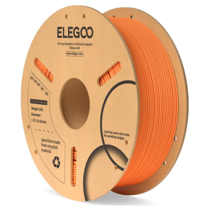 Філамент для 3D принтера ELEGOO PLA 1 кг 1.75мм Orange (50.203.0067)