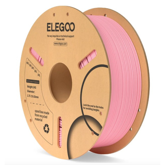 Філамент для 3D принтера ELEGOO PLA 1 кг 1.75мм Pink (50.203.0104)