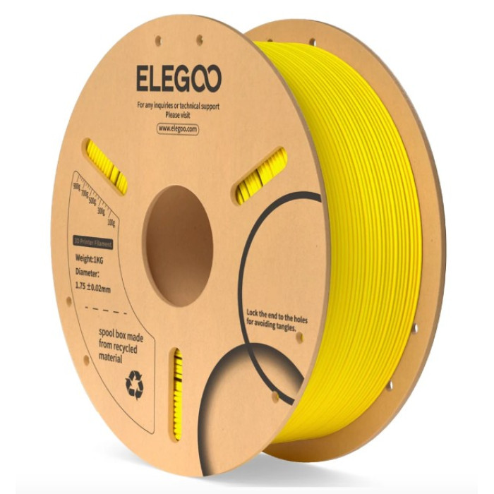 Філамент для 3D принтера ELEGOO PLA 1 кг 1.75мм Yellow