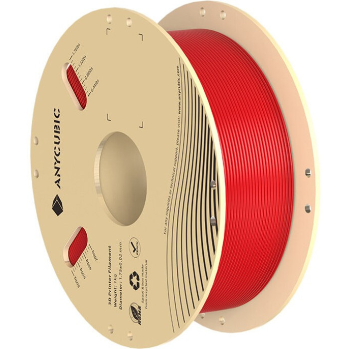 Філамент для 3D принтера Anycubic PLA 1кг 1.75мм Red (IPHPLRR-106)